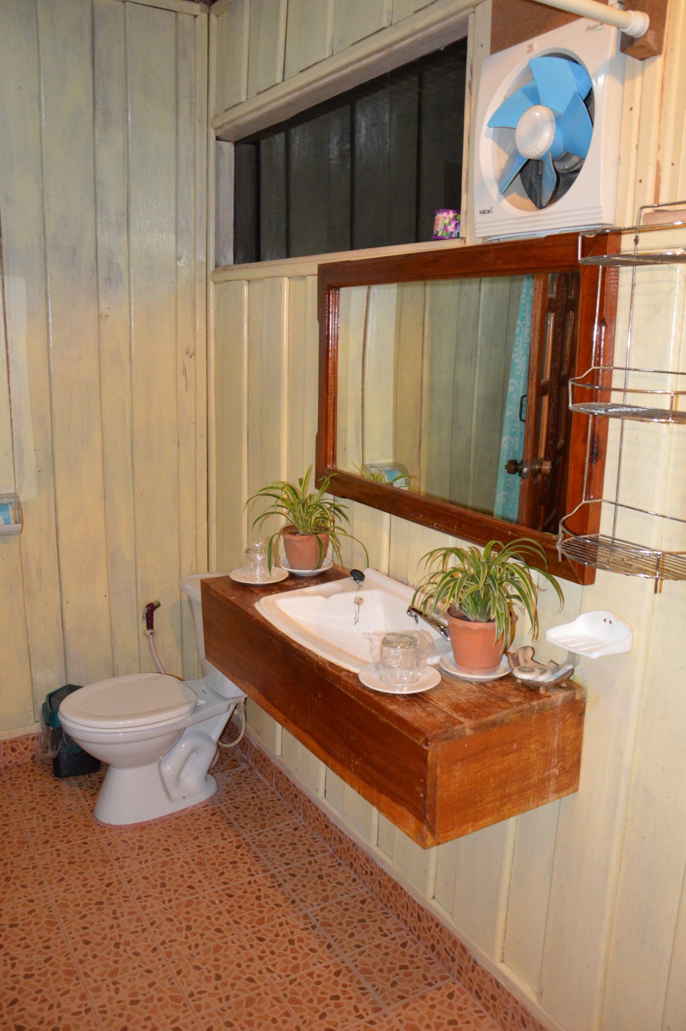 Fürdő a bungalóban